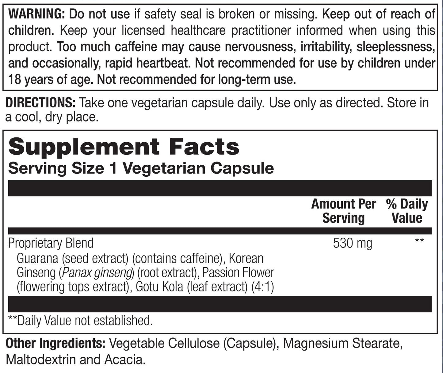Extra Strength Guarana | Premier Energy