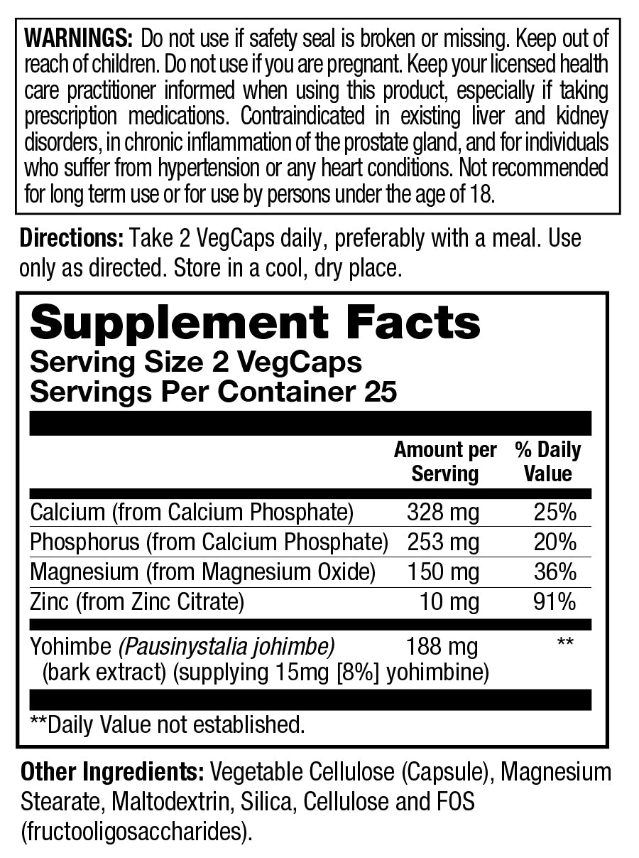 Yohimbe PowerMax | With Essential Minerals