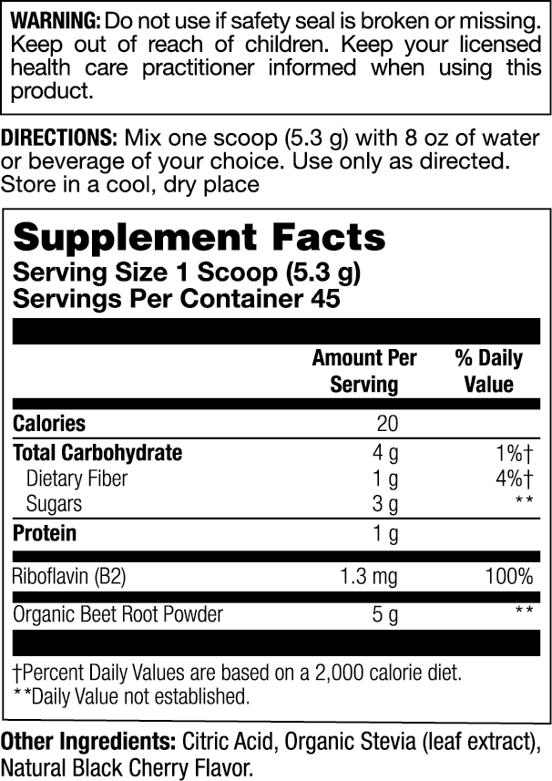 Ticker Tonic - Beet Root Powder